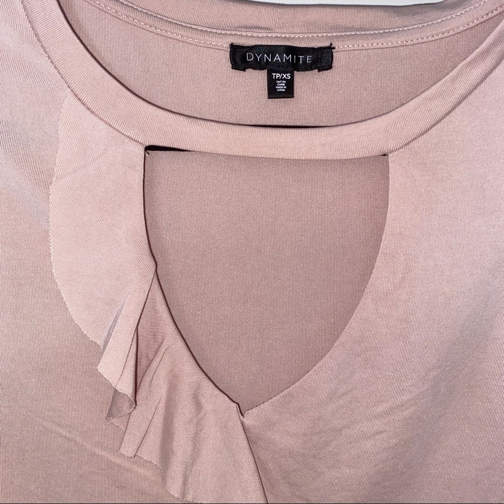 Dynamite Blush Ruffle Top - Picture 4 of 7
